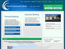 Tablet Screenshot of carrollcobank.com